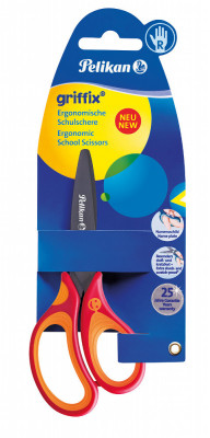 Detské ergonomické nožničky Griffix s guľatou špičkou - pre pravákov