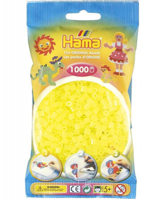 Hama Midi - neónové žlté koráliky - 1000 Ks